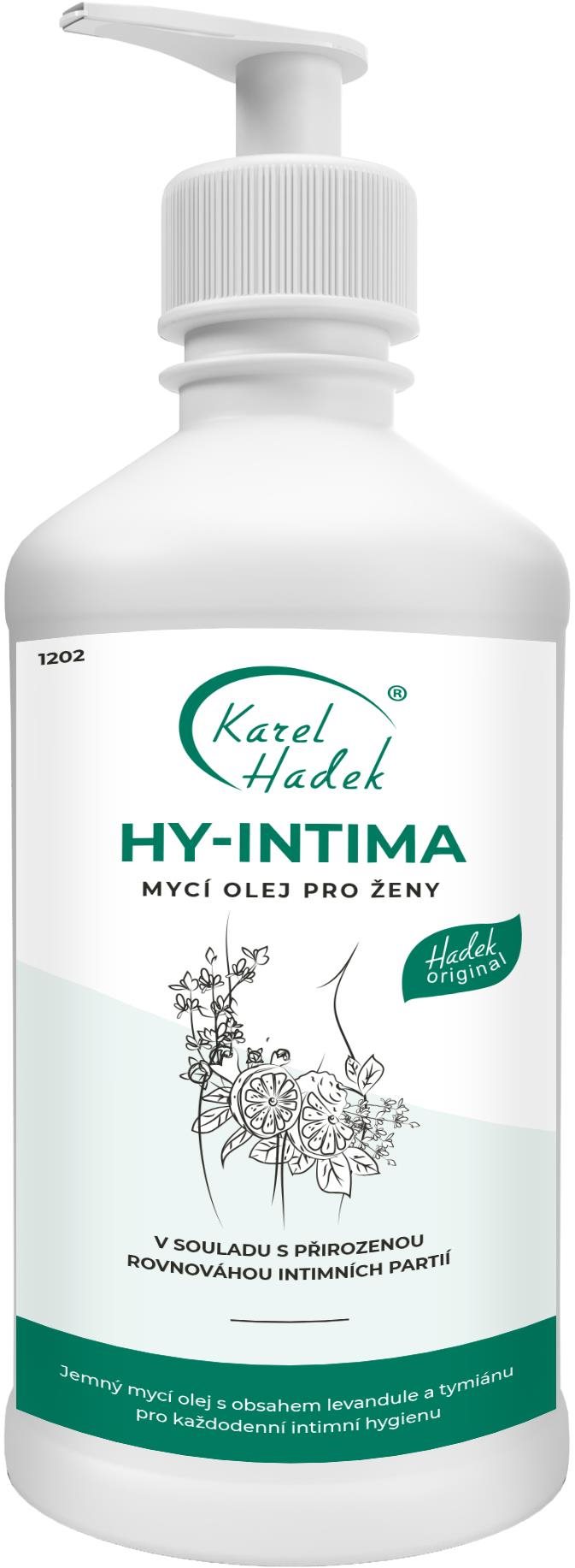 Intimní gel KAREL HADEK HY-Intima Mycí olej pro ženy 500 ml