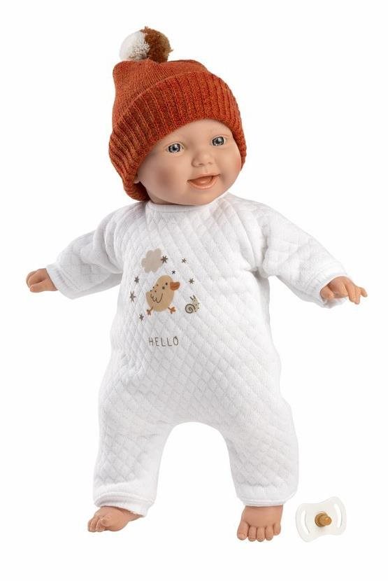 Játékbaba Llorens 63303 Little Baby - élethű játékbaba puha szövet testtel - 32 cm