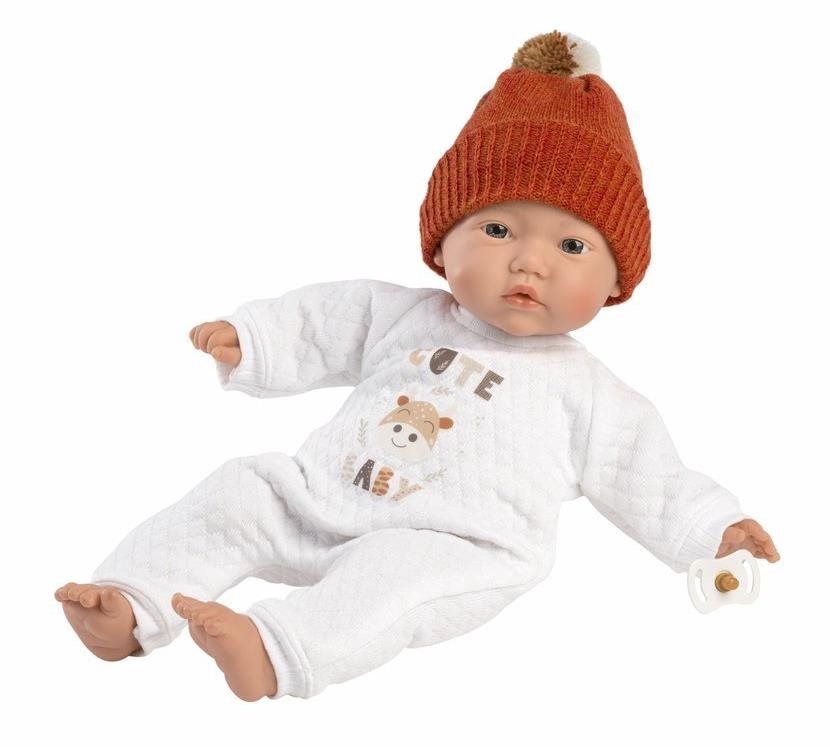 Játékbaba Llorens 63304 Little Baby - élethű játékbaba puha szövet testtel - 32 cm