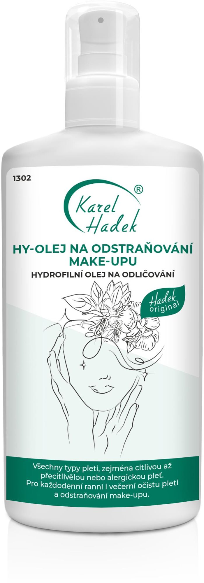Odličovač KAREL HADEK HY-olej na odstraňování make-upu 200 ml