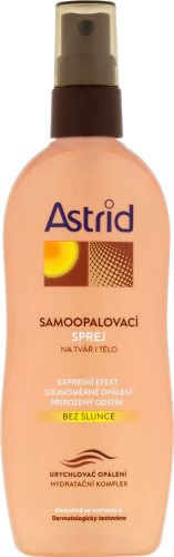 Önbarnítós testápoló ASTRID önbarnító spray 150 ml