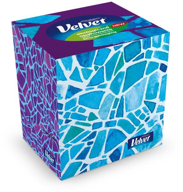 Papírzsebkendő VELVET Cube (60 db)