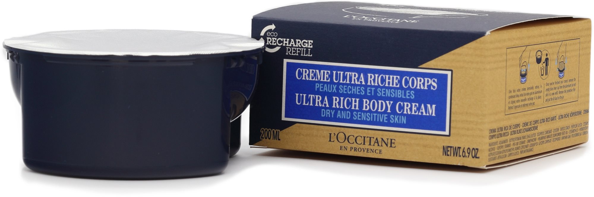 Testápoló krém L'OCCITANE Shea Butter Ultra Rich Body Cream Refill 200 ml