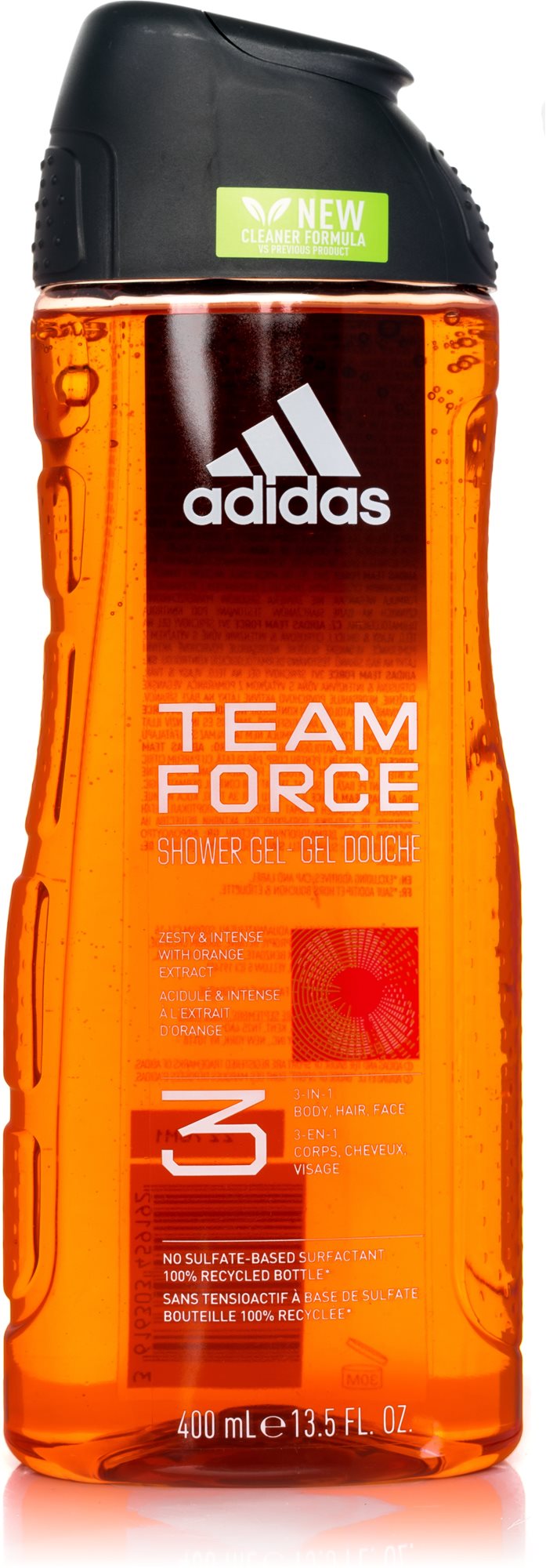 Tusfürdő ADIDAS Team Force Shower Gel 3in1 400 ml