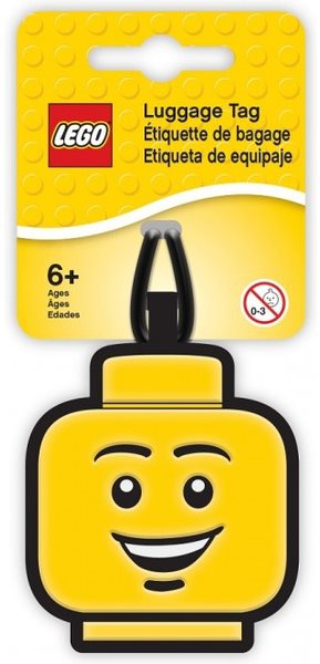 Bőröndcímke LEGO ikonikus poggyászcímke - Head Boy