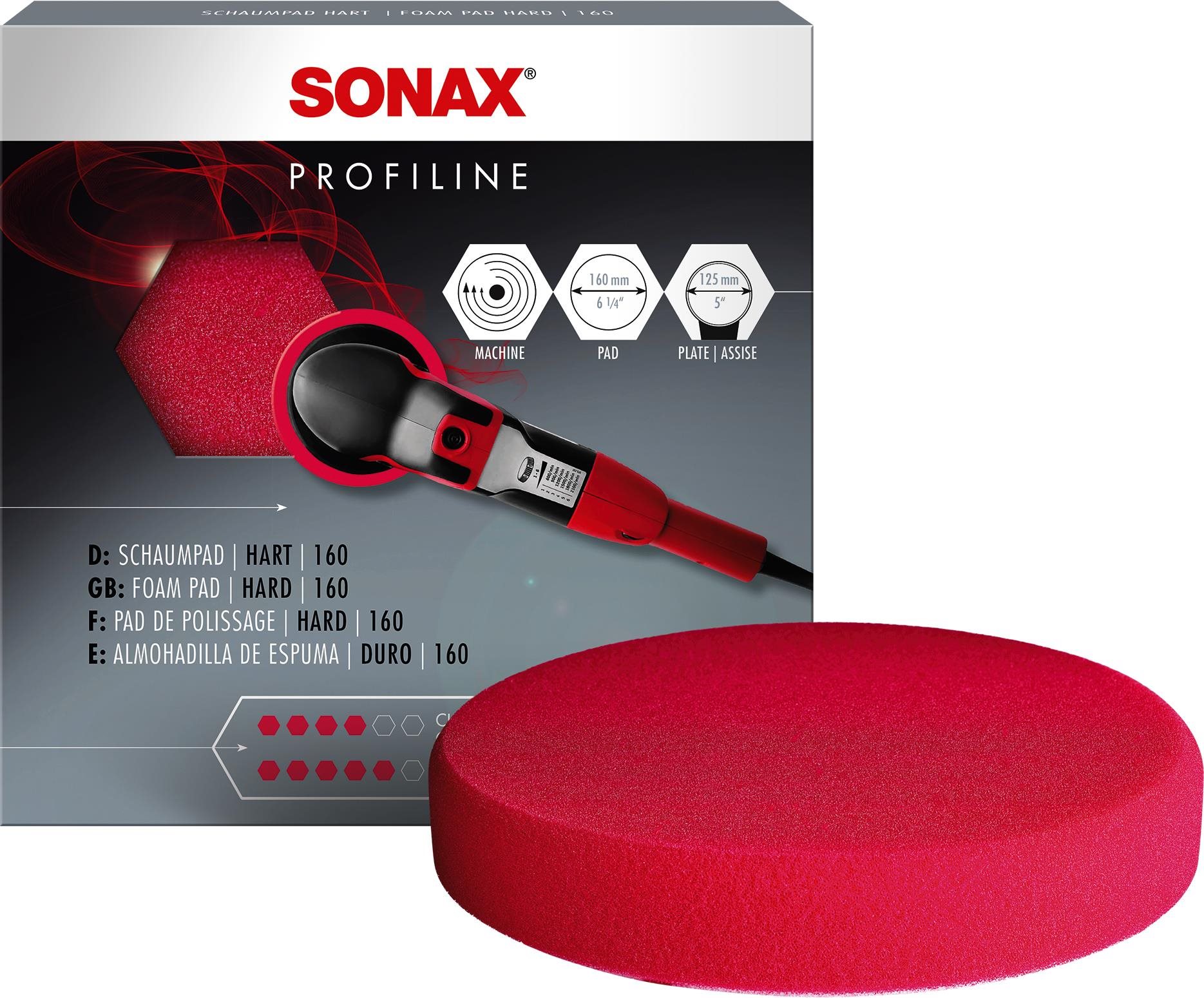 Csiszolókorong Sonax Profiline Csiszolókorong piros - 160 mm