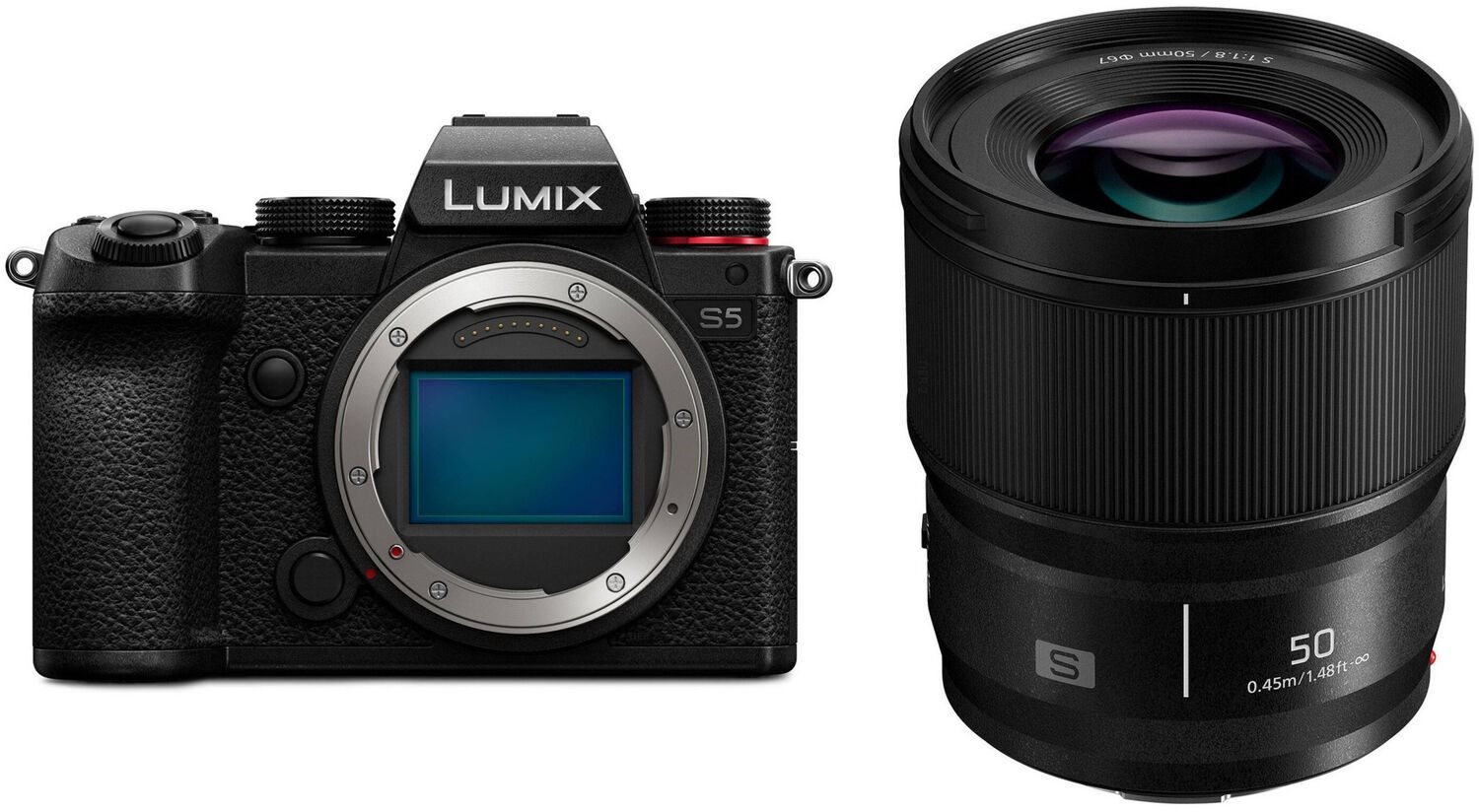 Digitális fényképezőgép Panasonic Lumix DC-S5 váz + Lumix S 50 mm f/1.8
