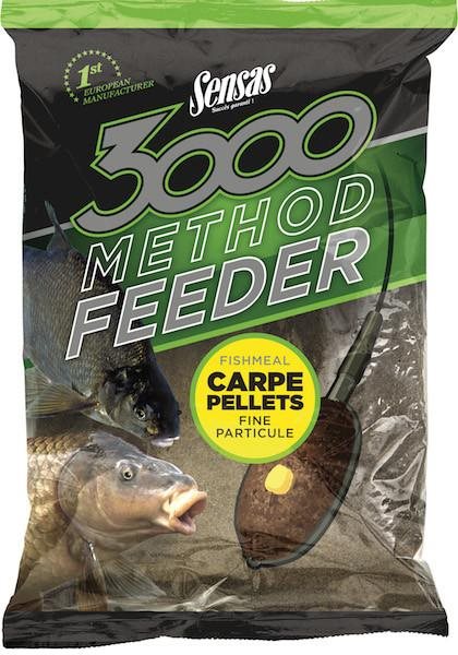 Etetőanyag Sensas 3000 Method Feeder Carp Pellets 1 kg