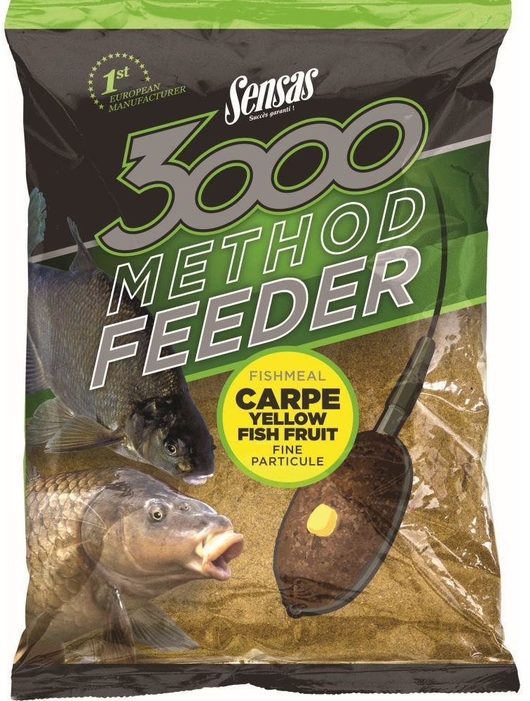 Etetőanyag Sensas 3000 Method Feeder Carpe Yellow 1 kg