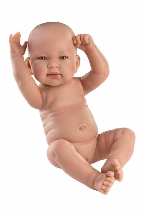 Játékbaba Llorens 73802 New Born Kislány - élethű újszülött játékbaba teljesen vinyl testtel - 40 cm