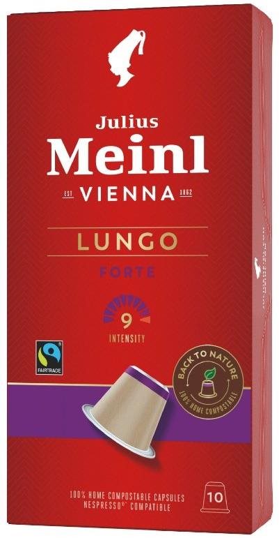 Kávékapszula Julius Meinl Lungo Fairtrade Komposztálható kapszulák (10x 5