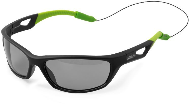 Kerékpáros szemüveg Delphin SG Flash polarizált szemüveg szürke lencse