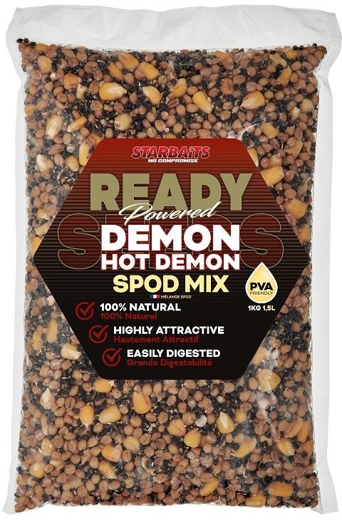 Keverék Starbaits Ready Seeds Hot Demon Spod Mix 1 kg