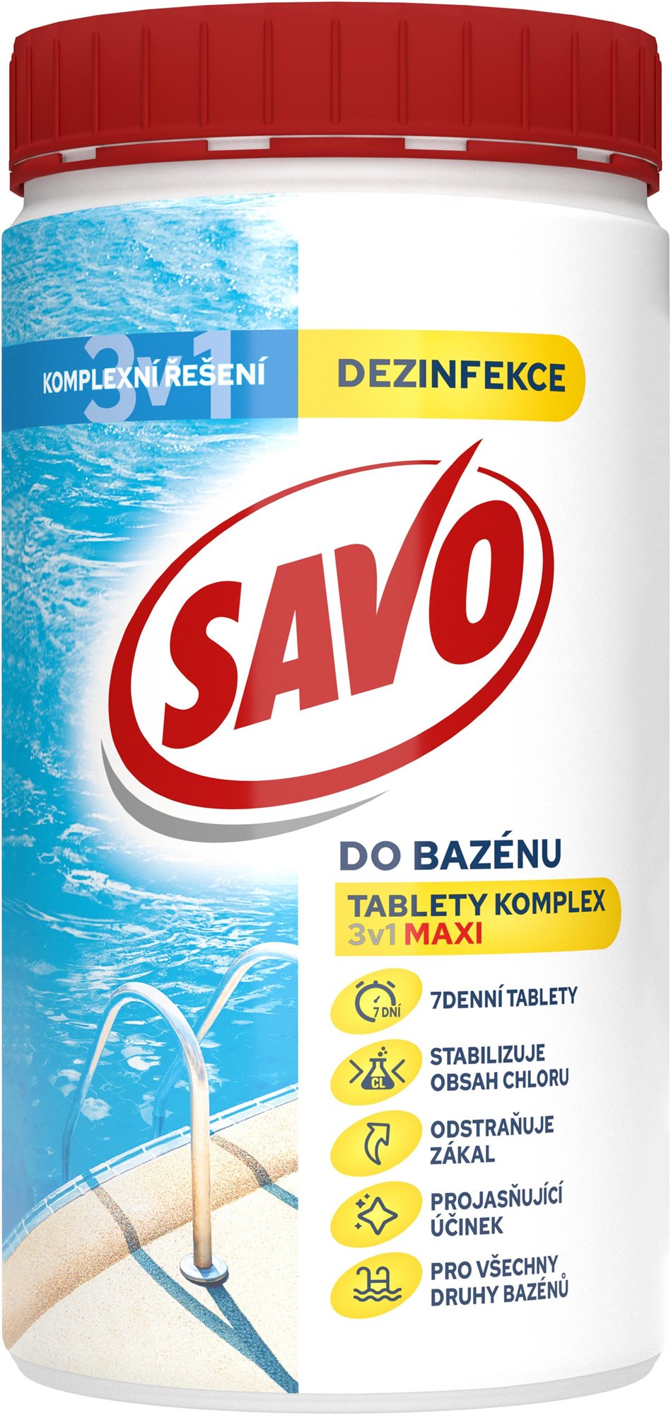 Medencetisztítás SAVO pool - Klór tabletta MAXI KOMPLEX 3in1 1