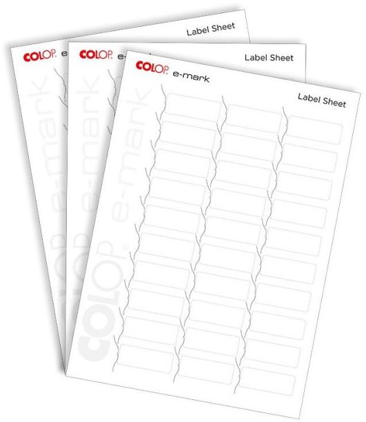 Oldaljelölő címke COLOP e-Mark® címkelapok 48 x 18 mm