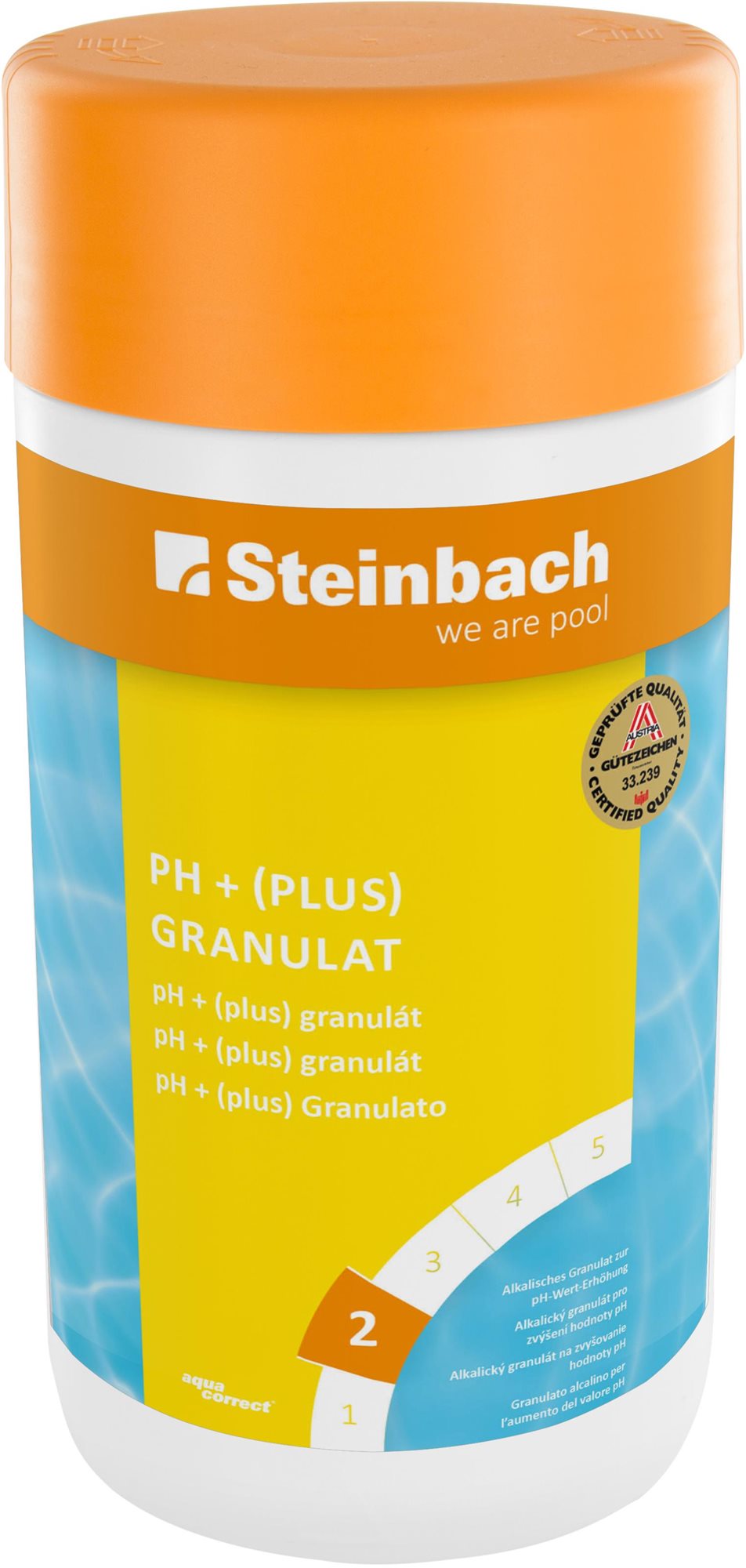 PH-szabályozó Steinbach pH + (plusz) granulátum