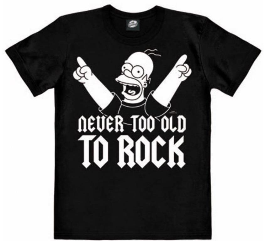 Póló The Simpsons - Never Too Old To Rock - póló XXL