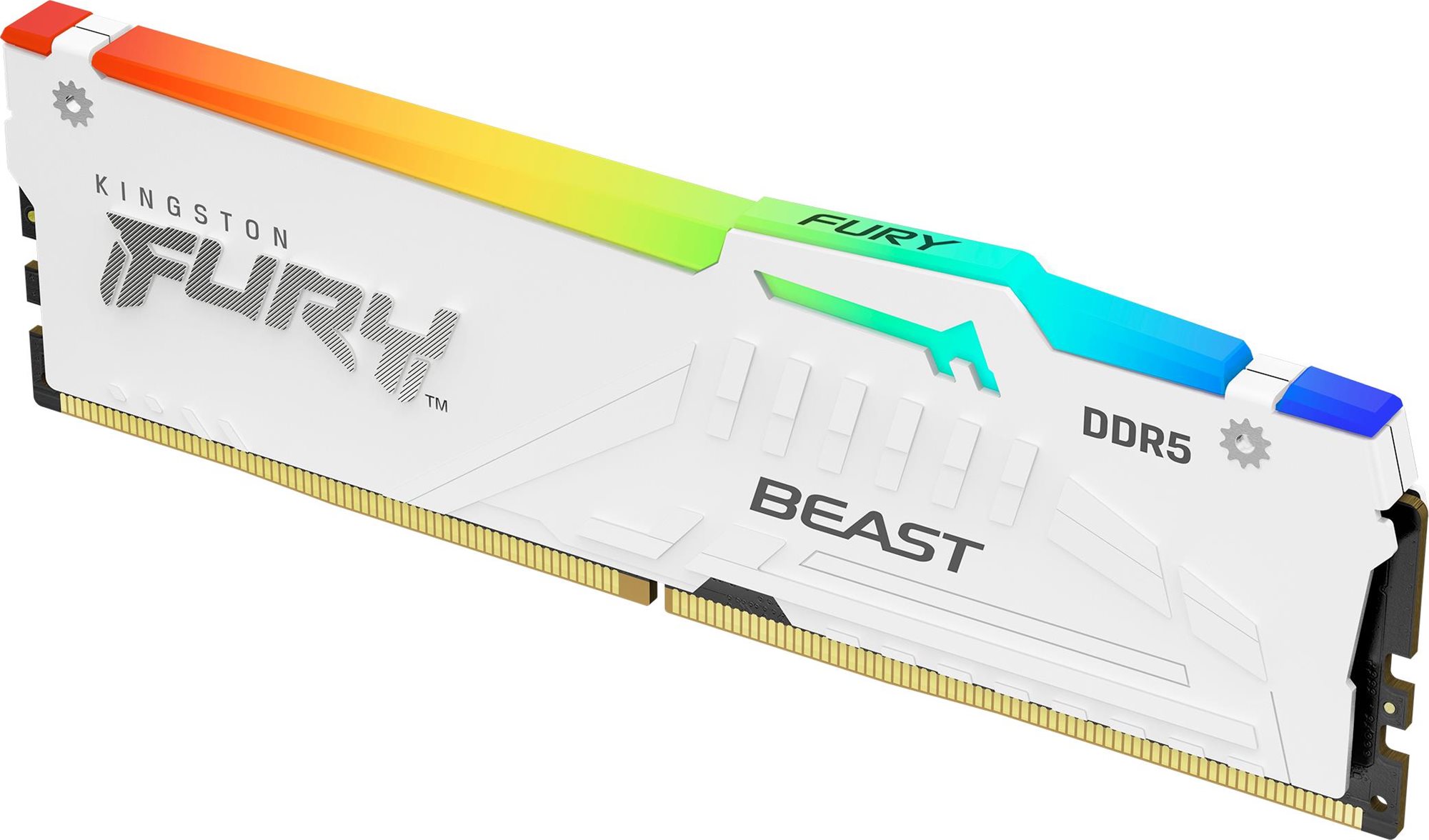RAM memória Kingston FURY 32GB DDR5 5200MHz CL40 Beast White RGB XMP