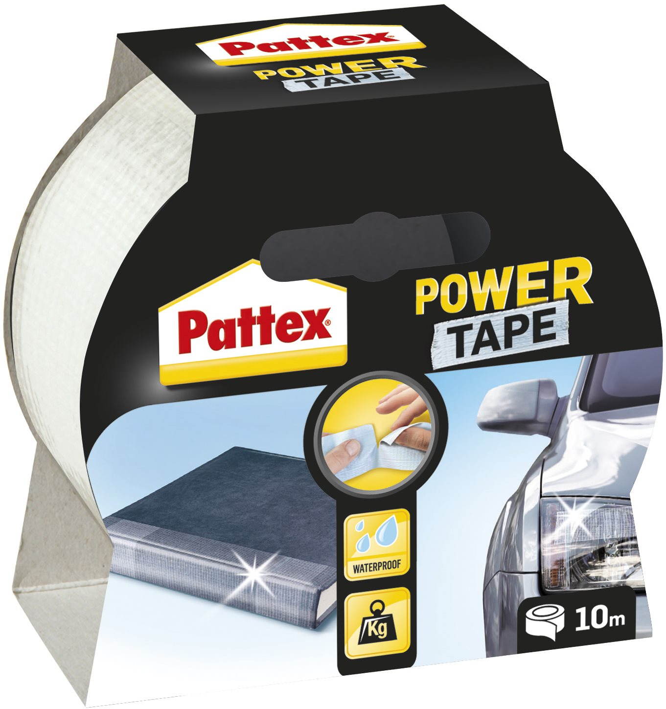 Ragasztó szalag Pattex Power tape átlátszó 10 m