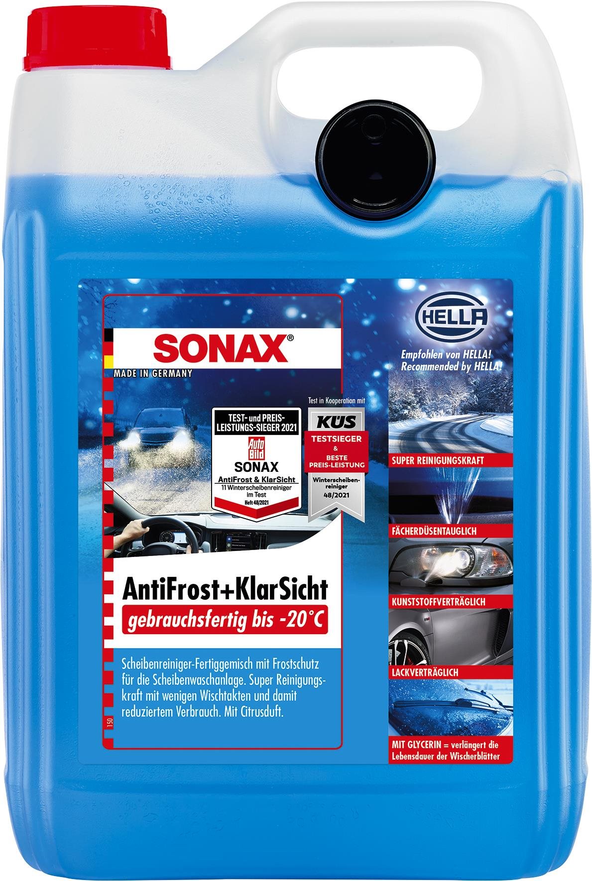 Szélvédőmosó folyadék SONAX Téli szélvédőmosó folyadék -20°C-ig - 5 l