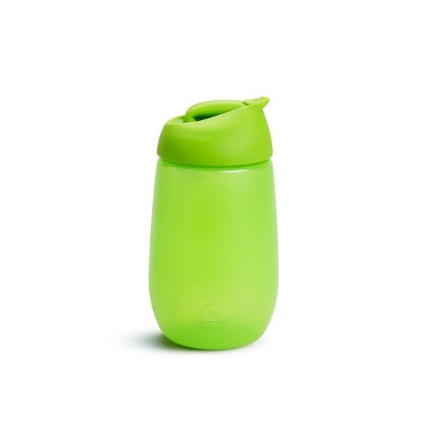 Tanulópohár Munchkin Simple Clean Bögre szívószállal 296 ml zöld