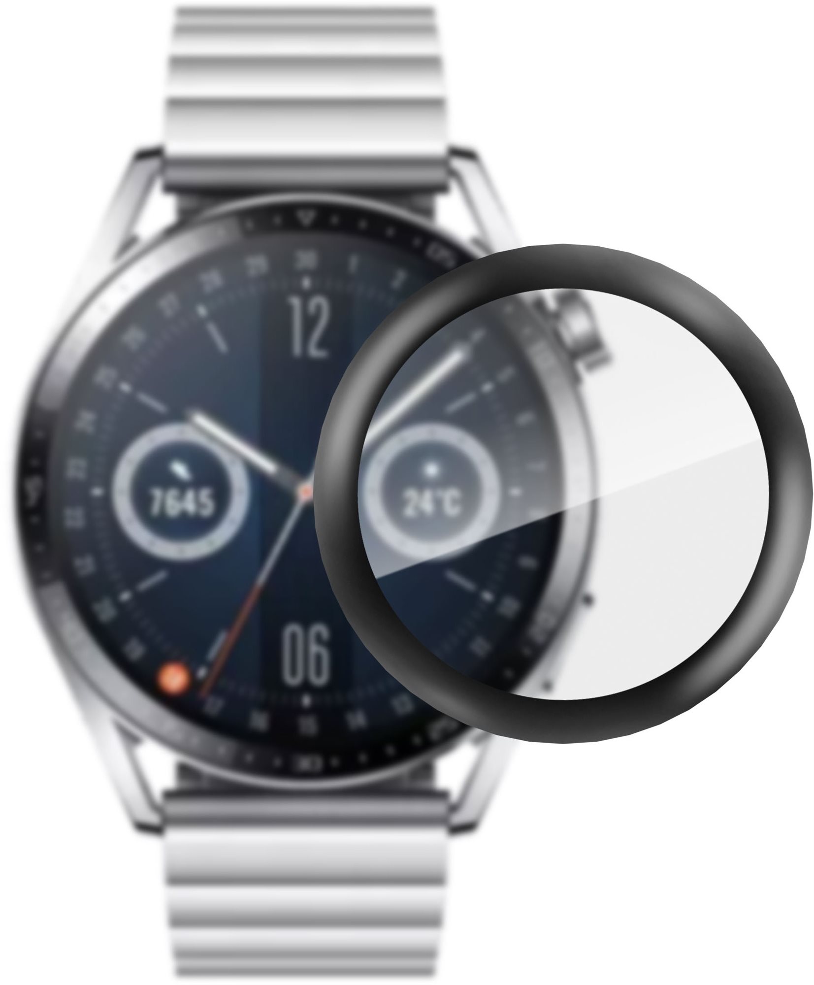 Üvegfólia AlzaGuard FlexGlass Huawei Watch GT 3 46mm üvegfólia