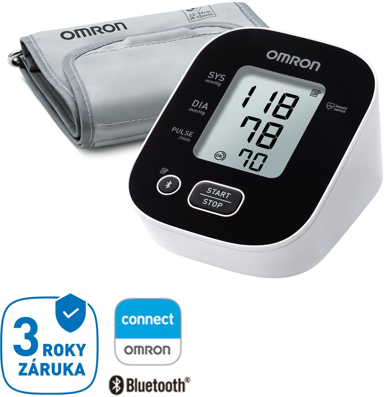Vérnyomásmérő Omron M2 Intelli IT Bluetooth-kapcsolattal