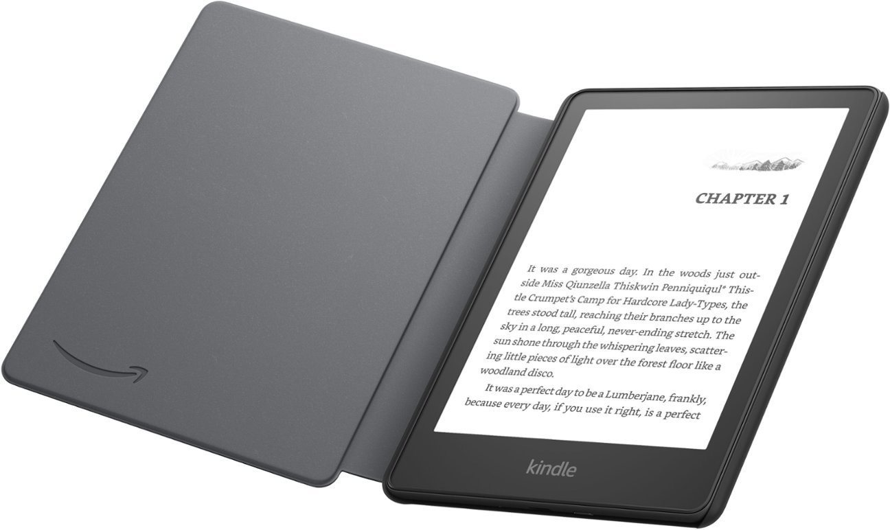 Ebook olvasó Amazon Kindle Paperwhite 5 2021 8GB (reklámmal) + fekete borító