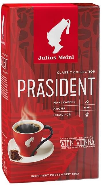 Kávé Julius Meinl Präsident Fine Ground Őrölt kávé 500 g