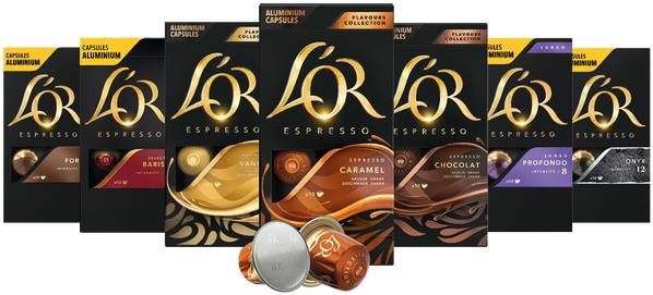 Kávékapszula L'OR MixPack Flavours Collection 70 kapszula - kompatibilis a Nespresso® kávéfőzőkkel