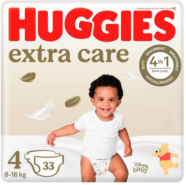 Eldobható pelenka HUGGIES Extra Care 4 (33 db)