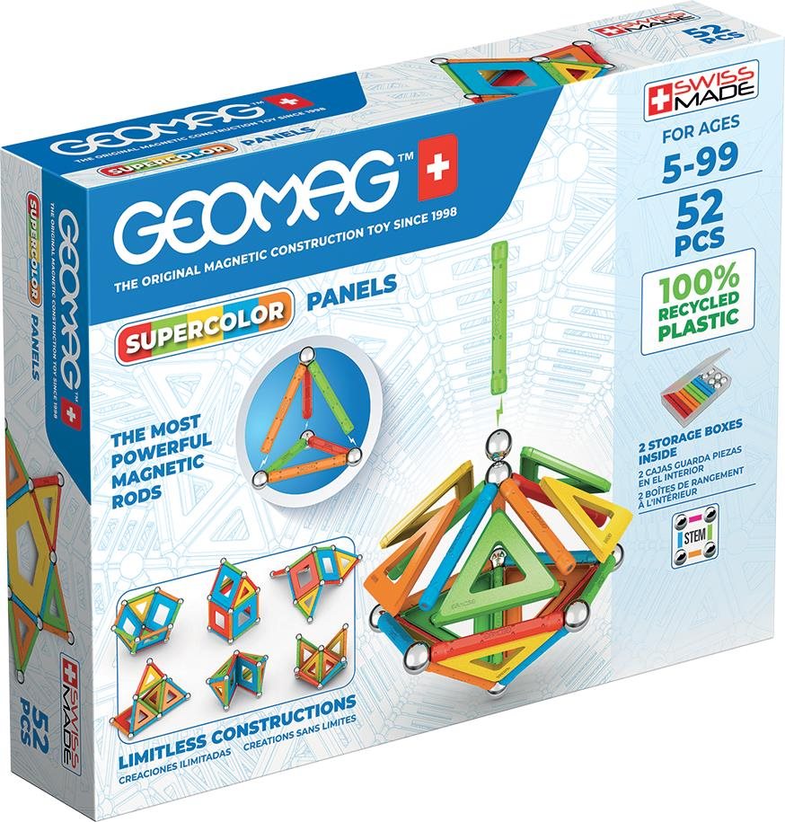 Építőjáték Geomag - Supercolor recycled 52 db