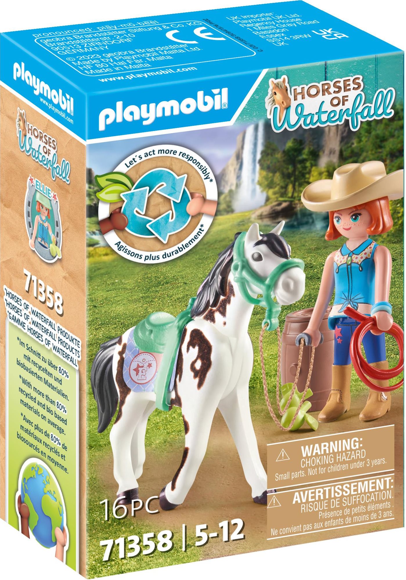 Építőjáték Playmobil Ellie & Sawdust western lovasgyakorlatok 71358