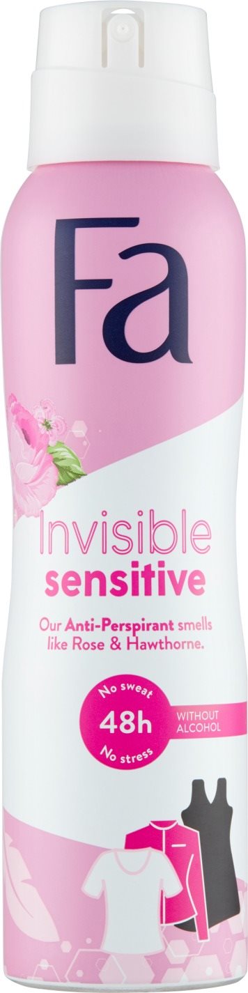 Izzadásgátló FA Invisible Sensitive Rose & Hawthorne Scent 150 ml