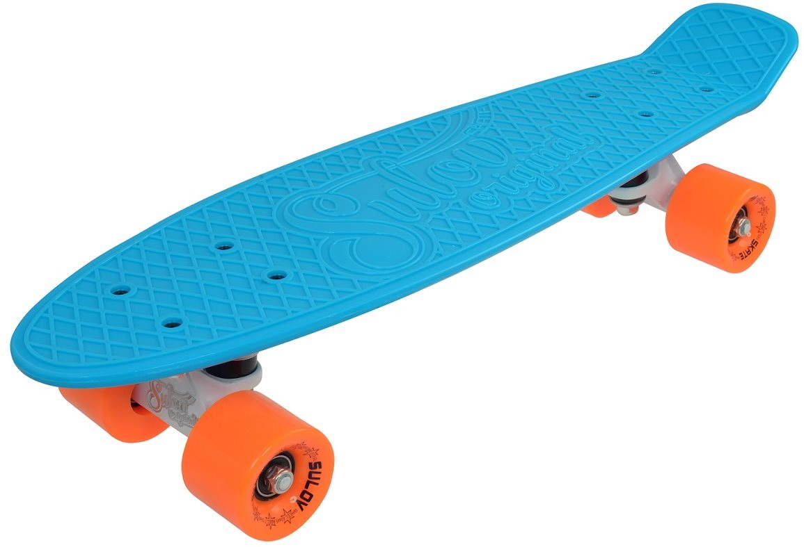 Penny board gördeszka Sulov Neon Speedway kék-narancs 22” méret