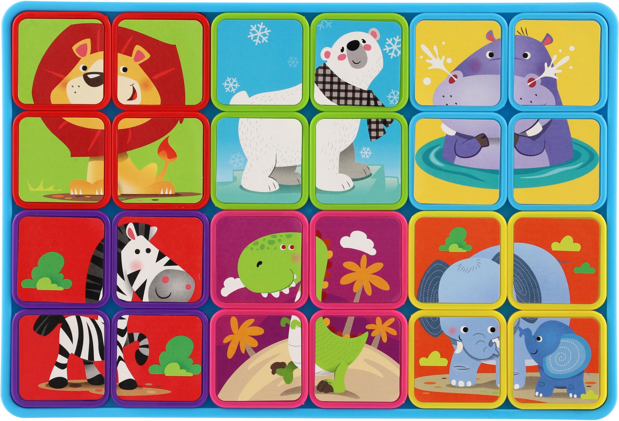 Puzzle Teddies Mágneses táblás puzzle - Állatok