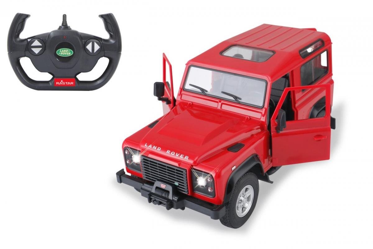 Távirányítós autó Land Rover Defender 1:14 piros 2