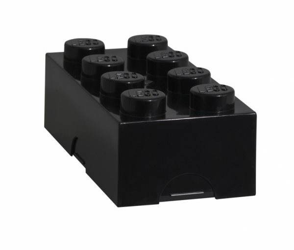 Uzsonnás doboz LEGO Uzsonnás doboz 100 x 200 x 75 mm - fekete