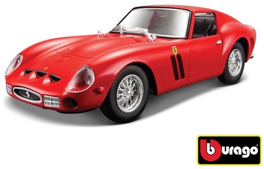 Autó makett Bburago Ferrari 250 GTO Red