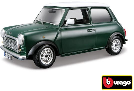 Autó makett Bburago MINI Cooper (1969) Green