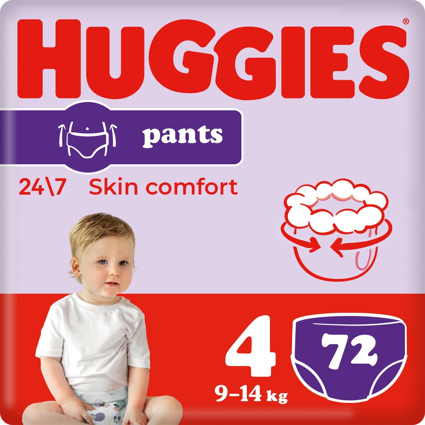 Bugyipelenka HUGGIES Pants Jumbo 4  (2 × 36 db)