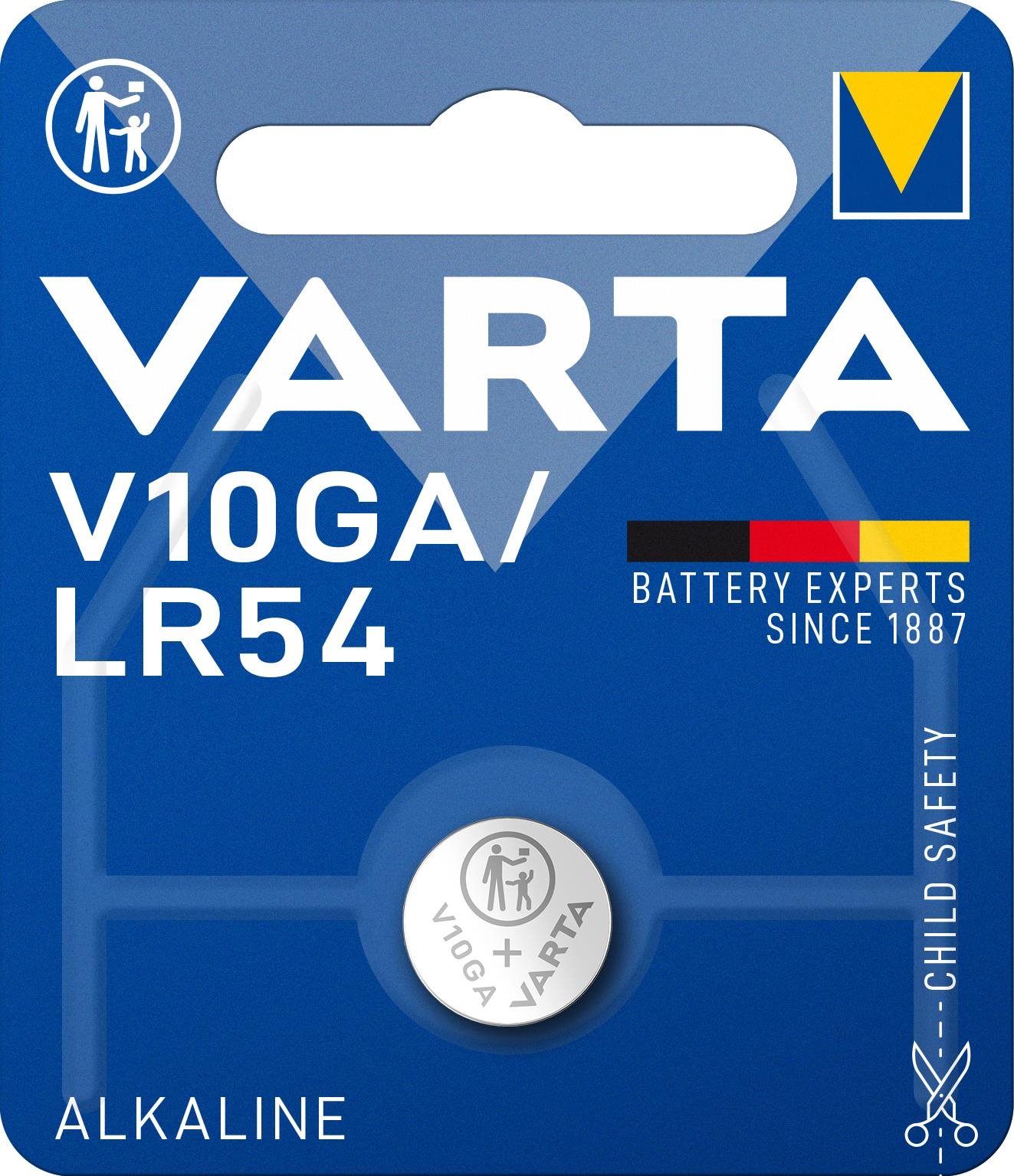 Gombelem VARTA V10GA/LR54 Speciális alkáli elem - 1 db