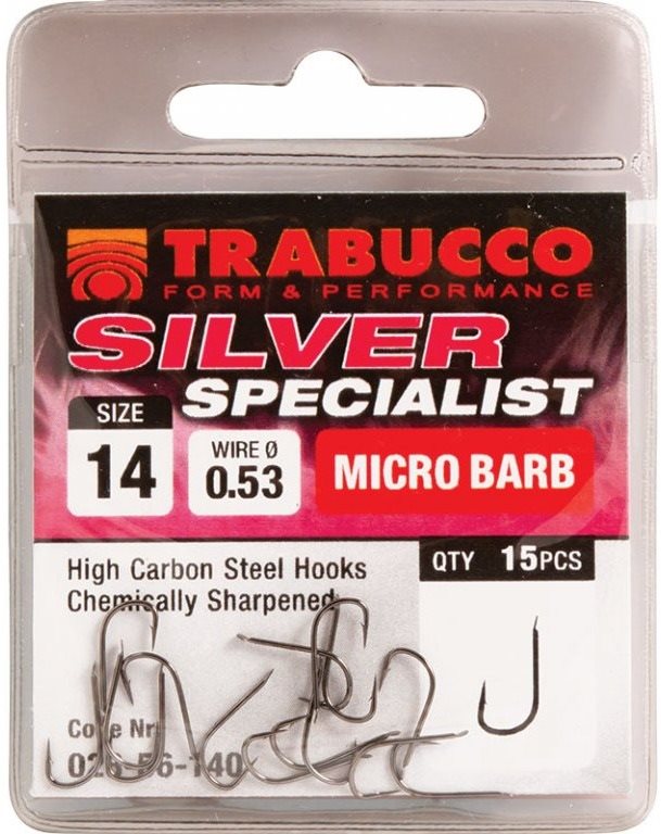 Horog Trabucco Silver Specialist 14-es méret 15 db