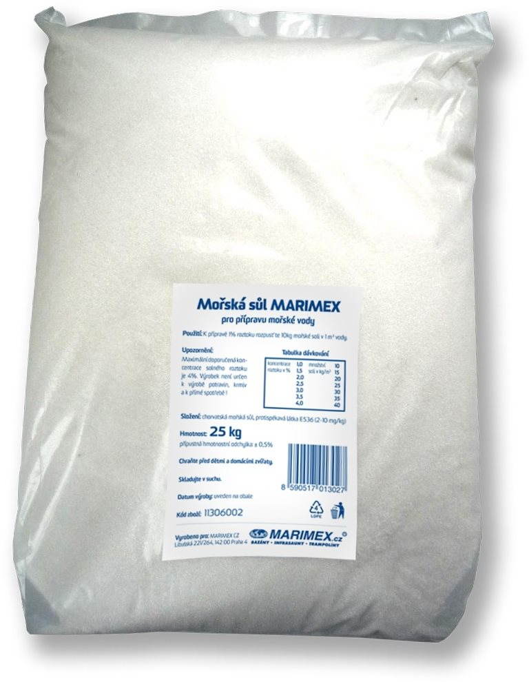 Medencetisztítás MARIMEX Tengeri só 25 kg