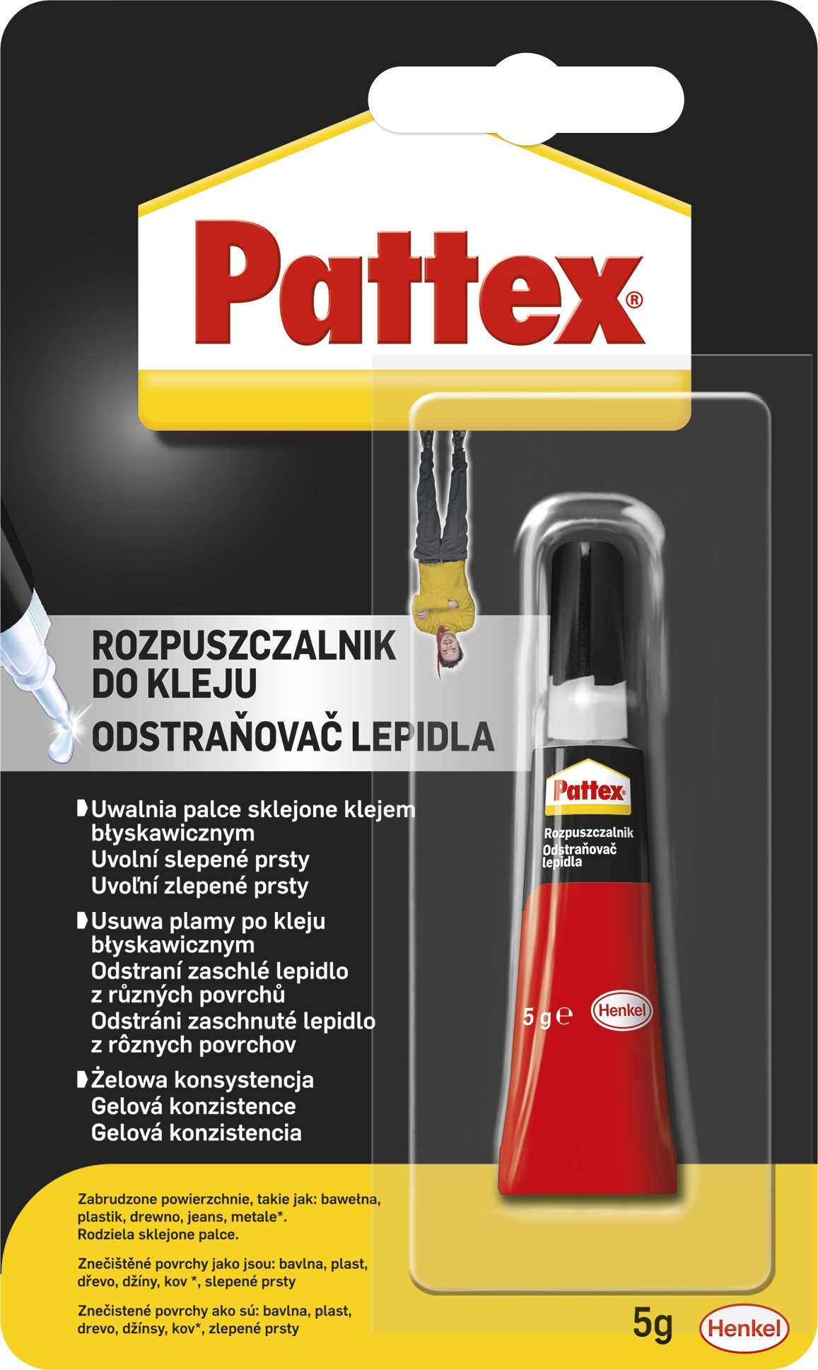 Odstraňovač lepidla PATTEX odstraňovač vteřinového lepidla 5 g