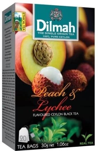 Tea Dilmah Fekete tea Barack Licsi 20x1