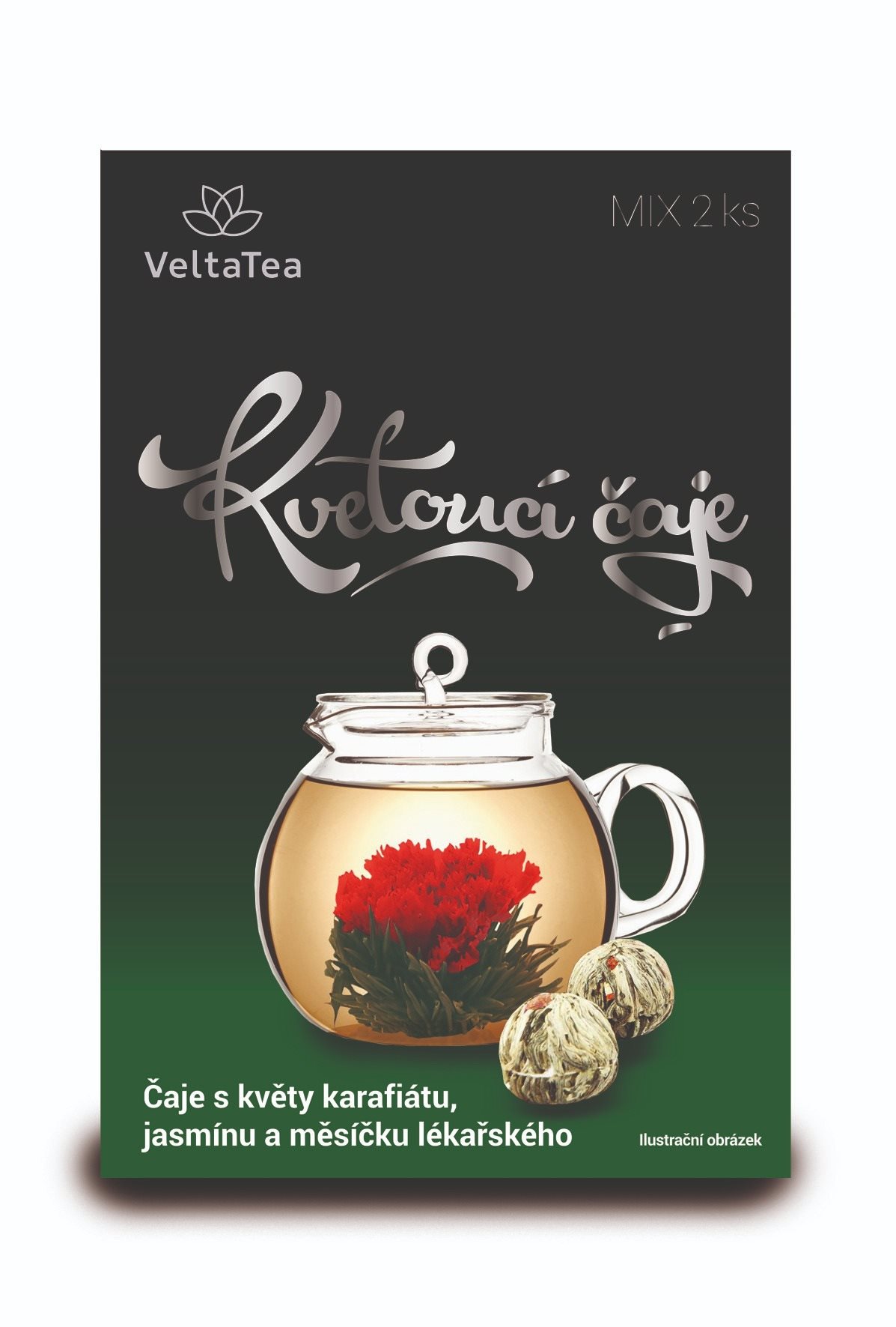 Tea VELTA TEA zöld virágos tea - 2 db MIX ZÖLD