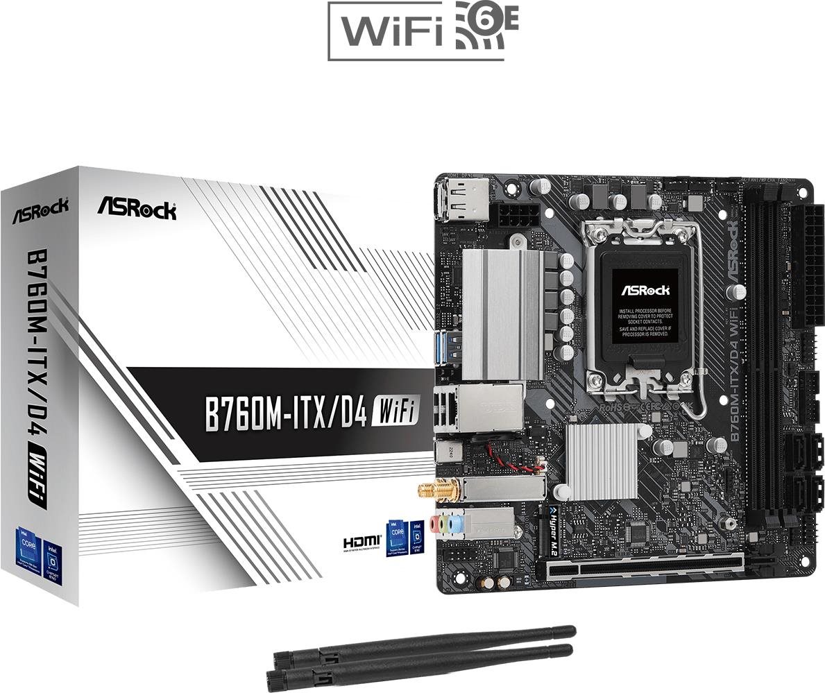 Alaplap ASROCK B760M-ITX / D4 WiFi