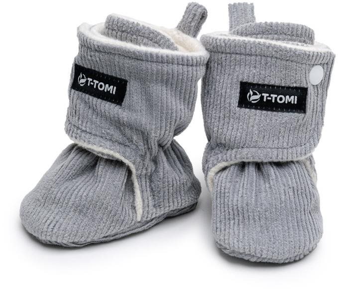 Papucs T-TOMI babacsizma Grey (0-3 hónap) WARM