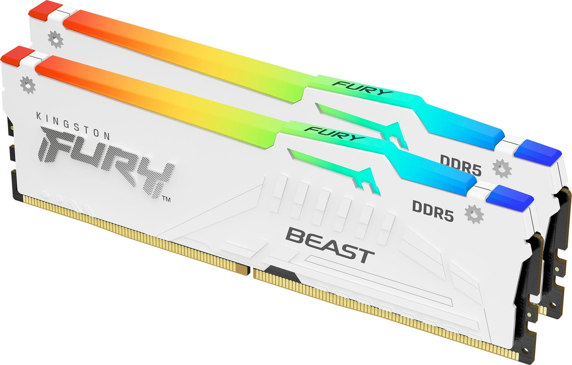 RAM memória Kingston FURY 64GB KIT DDR5 5200MHz CL36 Beast White RGB EXPO